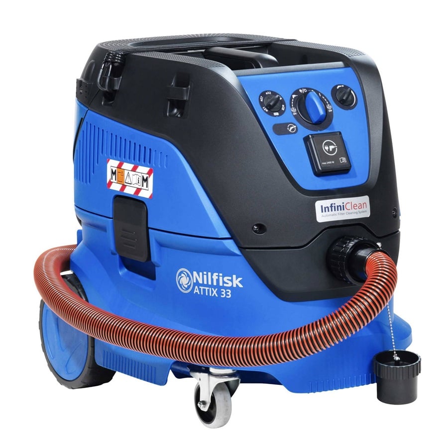 Nilfisk ATTIX 33-2M IC, industristøvsuger, 30L, M-klasse med InfiniClean, (1 stk.)