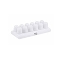 LED lys, flerfarvet, genopladelig, m/ fjernbetjening, Securit, (12 stk.)