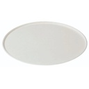 Tallerken flad PFAS-free sukkerrørsfiber, Ø332x5mm, hvid - PIZZA