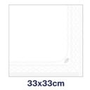 477149 Tork Frokostserviet Hvid 33x33cm