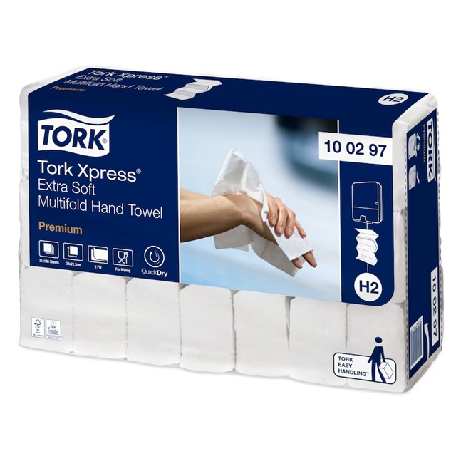 100297 Tork Xpress® Extra Soft Multifold Håndklædeark