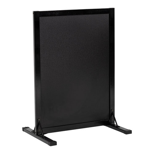 Gadeskilt / afskærmning til kridtmarkere, Securit, STAND, lille:78x56 cm, bøgetræ/metal, sort træ, (1 stk.)