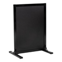 Gadeskilt / afskærmning til kridtmarkere, Securit, STAND, lille:78x56 cm, bøgetræ/metal, sort træ, (1 stk.)