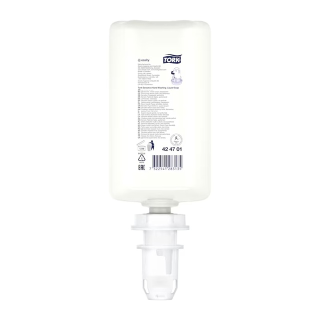 424701 Tork Sensitiv Flydende Sæbe - bagside