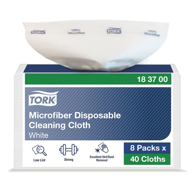 183700 Tork Mikrofiber Rengøringsklud Engangsbrug