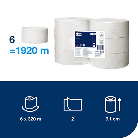 Tork 110296 - T1 jumbo toiletpapir