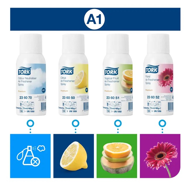 Duftspray - Tork 236070 A1 Premium - 75 ml