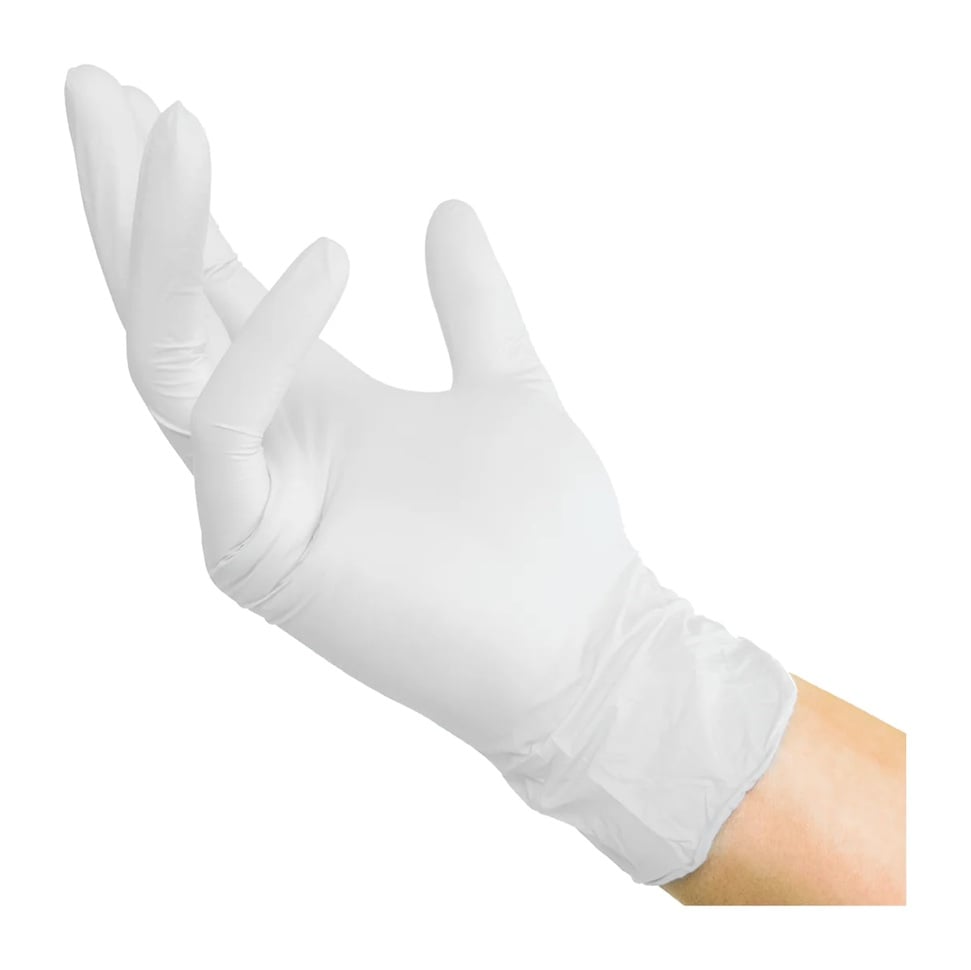 Nitrilhandsker, Hvid, XS, Mercator, Classic