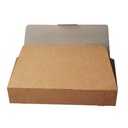 Smørrebrødsæske 321x170x60mm karton hvid/brun, (140 stk.)