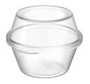 Højt låg t/ 150ml genanvendeligt isbæger & Ø9cm drikkebæger, PP
