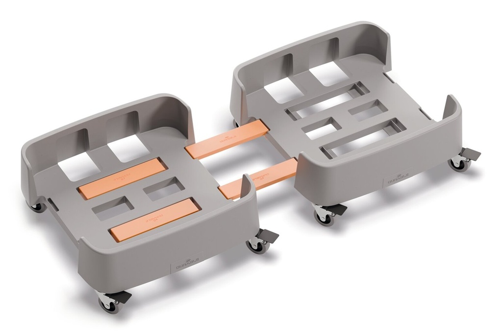 Sammensatte 2stk Affaldsvogn DURABIN® 90L rPP