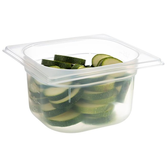 Plastkantine, 1/6 GN, 1,5 L