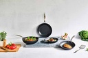 Stegepande, Ø24/28cm, non-stick, sort, REVOLUTION