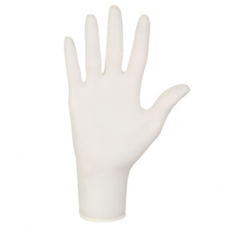 Hvid latexhandske