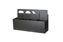 Væghængt affaldssystem, 4x15 ltr. spande, 107x34,5x49,5cm, Tina Trolleys, (1 stk.)
