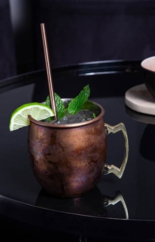 Moscow mule krus, 45cl, Ø8,5x10cm, antik-cobber