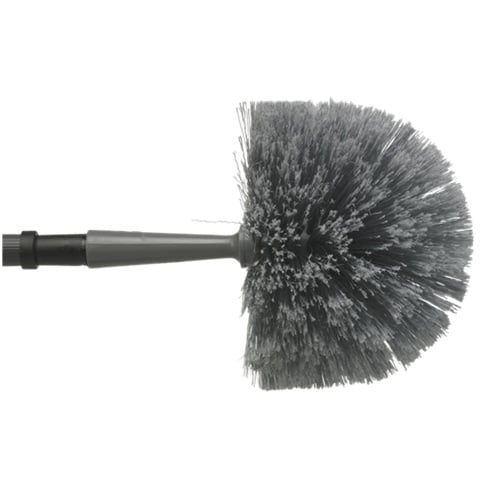 Vikan 454518 Afstøver m/teleskopskaft, 1070 - 1730 mm, Ø190 mm, Blød/spaltet, Grå