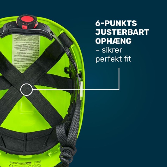 HjelmIQ med 6-punkts justerbart ophæng