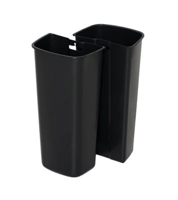 Affaldsspand DUO m/ 2x45ltr, 74x51x34 cm