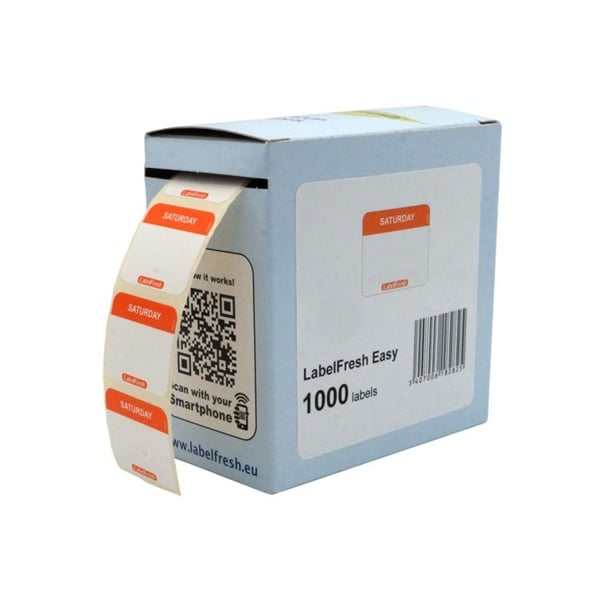 HACCP labels, Lørdag, 3x2,5cm, LabelFresh Easy, (pk á 1000 stk.)
