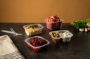 Bakke, Side Dish, PP, transparent, 1-rums, 138x114x70mm, Duni