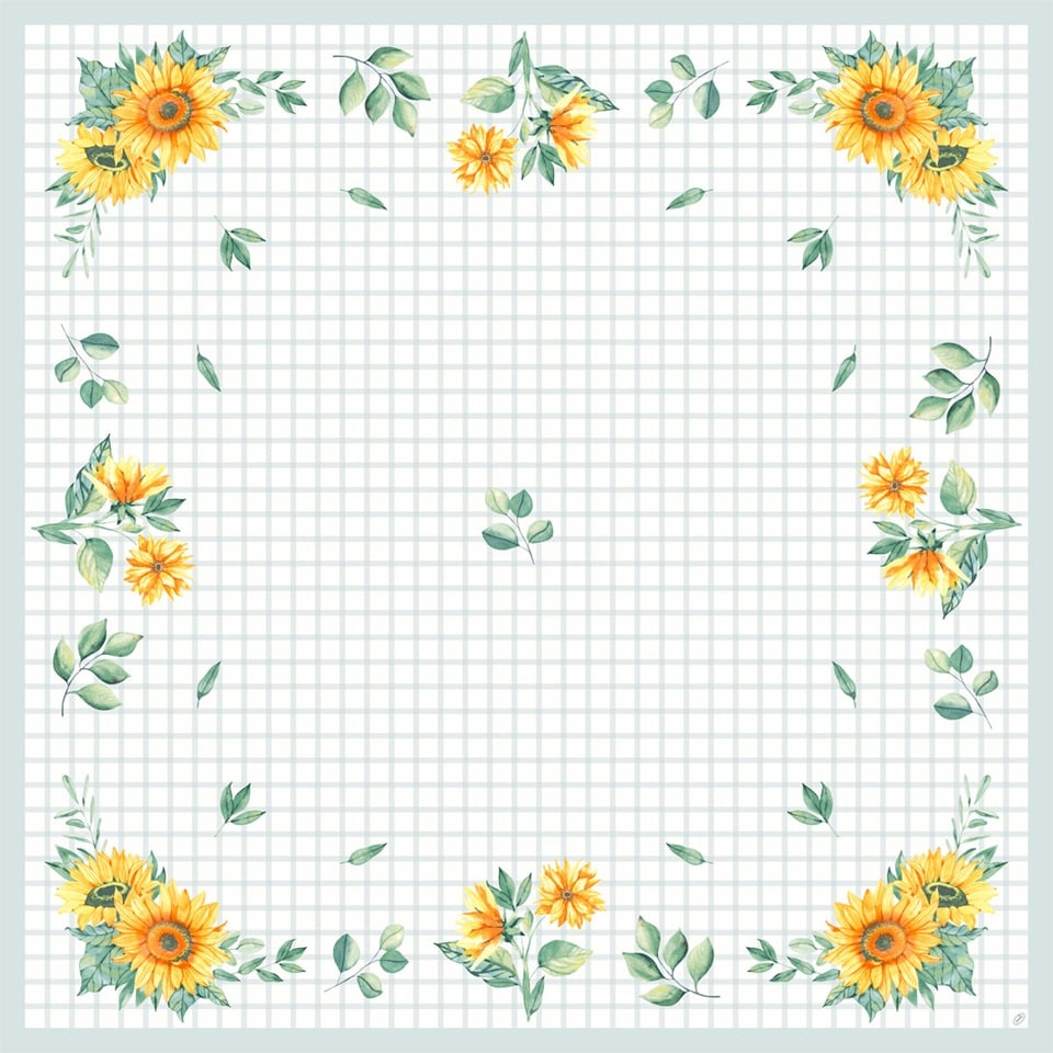 Bordbetræk, Dunicel, 84x84cm, "Sunflower day", Duni