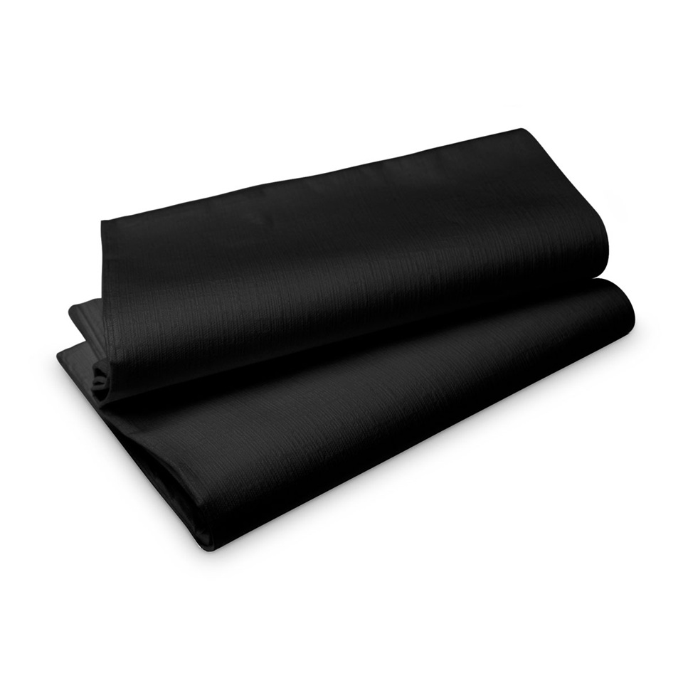 Borddug, Evolin, 127x127mm, sort, Duni