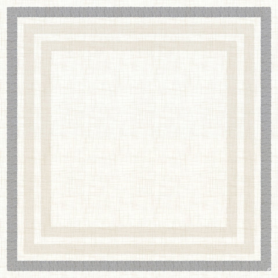 Stikdug, Dunicel, 84x84cm, Rigato sort, Duni