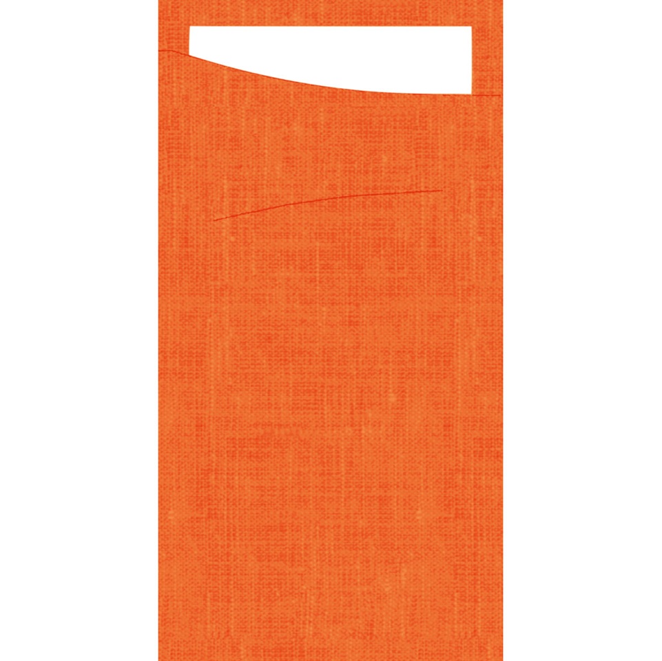Bestiklomme, Serviet, Sacchetto, Dunisoft, 230x115mm, Sun Orange, Duni