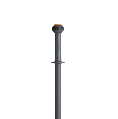 Vikan 296218 Topreguleret aluminiumsteleskopskaft, 1220 - 1770 mm, Ø31 mm, Klik, Grå