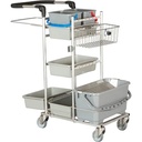 Rengøringsspand, 22 ltr, 54x27x27cm, grå, Tina Trolleys, (1 stk.)