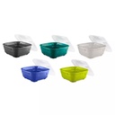 Genanvendelig plastskål m/ fladt låg, 1300ml, GoodBowl Big, Thermohauser