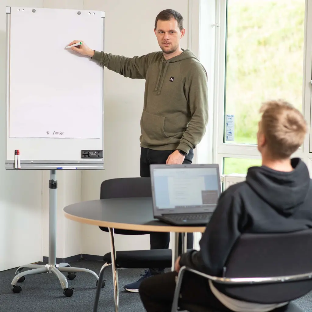 Flipover stativ på hjul, magnetisk overflade, ECO.webp