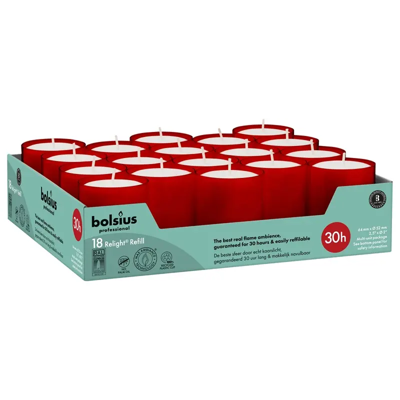 Bolsius ReLight rød.webp