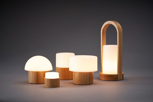 LED lys komplet, 4,8x5cm, 3 stk, valgfri farveskifte, med oplader, (1 sæt)