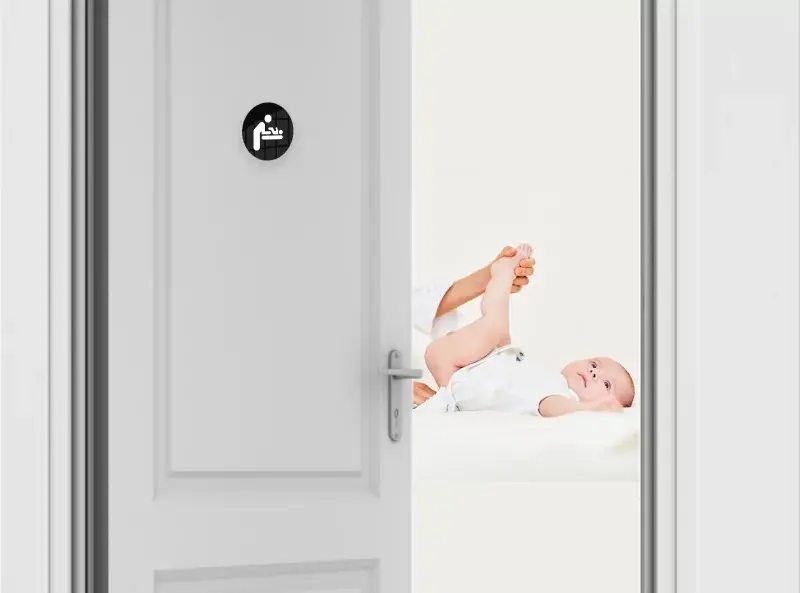 Skilt til pusleplads, Ø10 cm, aluminium, Securit.webp