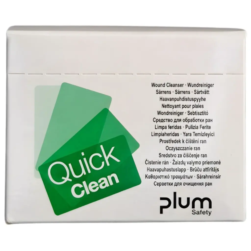 Sterile sårrensningsservietter, QuickClean, Plum Safety, 5151.webp