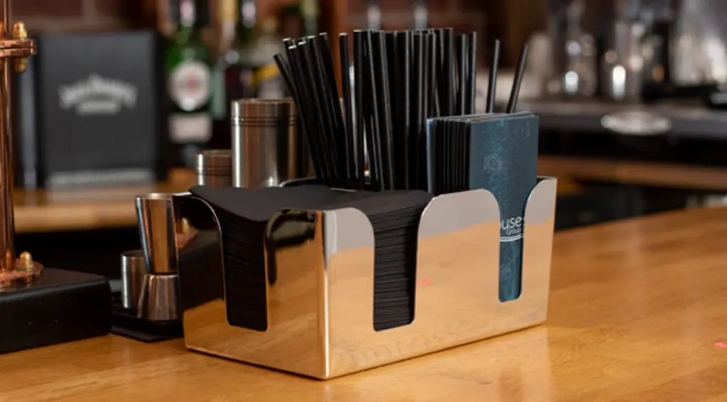 Bar caddy, grå, rustfrit stål, Beaumont,.webp
