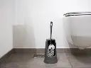 Toiletbørste med skyllekantsbørste, 400 mm, medium, grå, Vikan 5056.webp