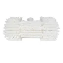 Vaskebørste vandgennemløb, vinkeljusterbar, 240 mm, blød spaltet, hvid, Vikan 70675.webp