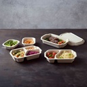 Bakke, Side Dish, Fiber/PE, 1-rums, 140x116x55mm, Duni, (320 stk.)