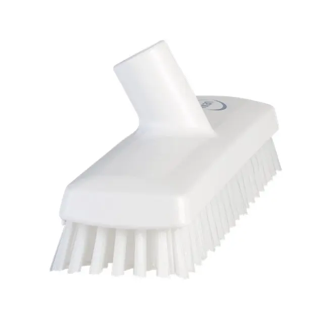 Gulvskrubbe med vandgennemløb, 270 mm, meget stiv, hvid, Vikan 70415.webp