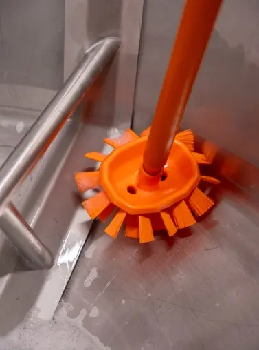 Ultra hygiejnisk skaft, Ø32 mm, 1500 mm, rød, Vikan 29624.webp