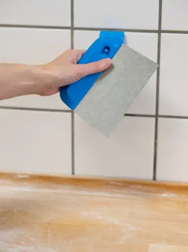 Dejskraber med rustfrit stålblad, fleksibel, 146 mm, blå, Vikan 40573.webp
