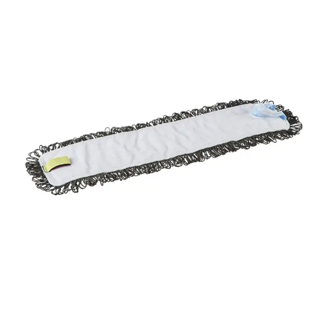 Damp 42 Dark mikrofibermoppe, Hook & Loop, 40 cm, grå, Vikan 549549,.webp