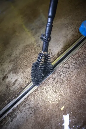 Gulvafløbsbørste, 275 mm, stiv, sort, Vikan 53619.webp