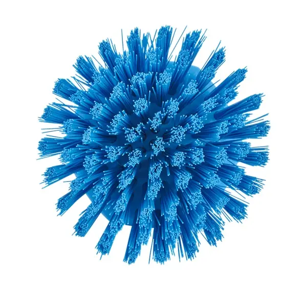 Håndbørste, 11x11x11cm, blå, stiv, Vikan 38853.webp