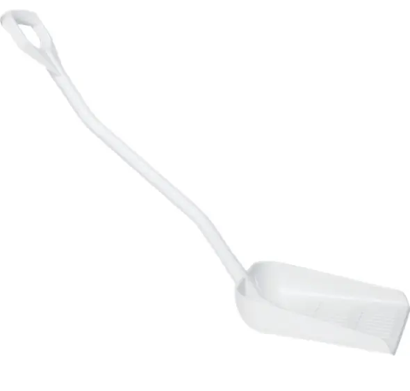 Ergonomisk skovl med drænhuller, 1145 mm, hvid, Vikan 56035.webp
