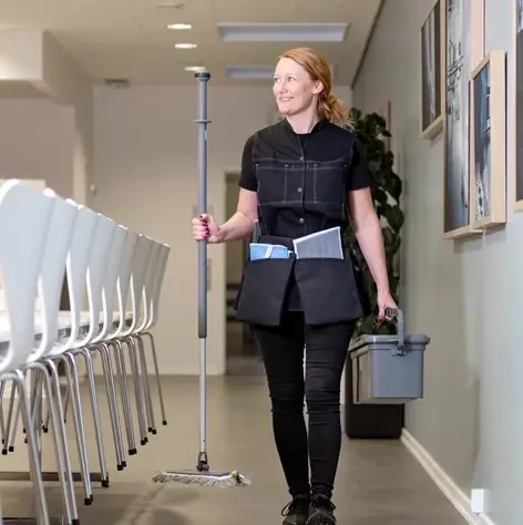 Komplet rengøringssæt til trapperengøring, 40cm, grå, Vikan 990127.webp