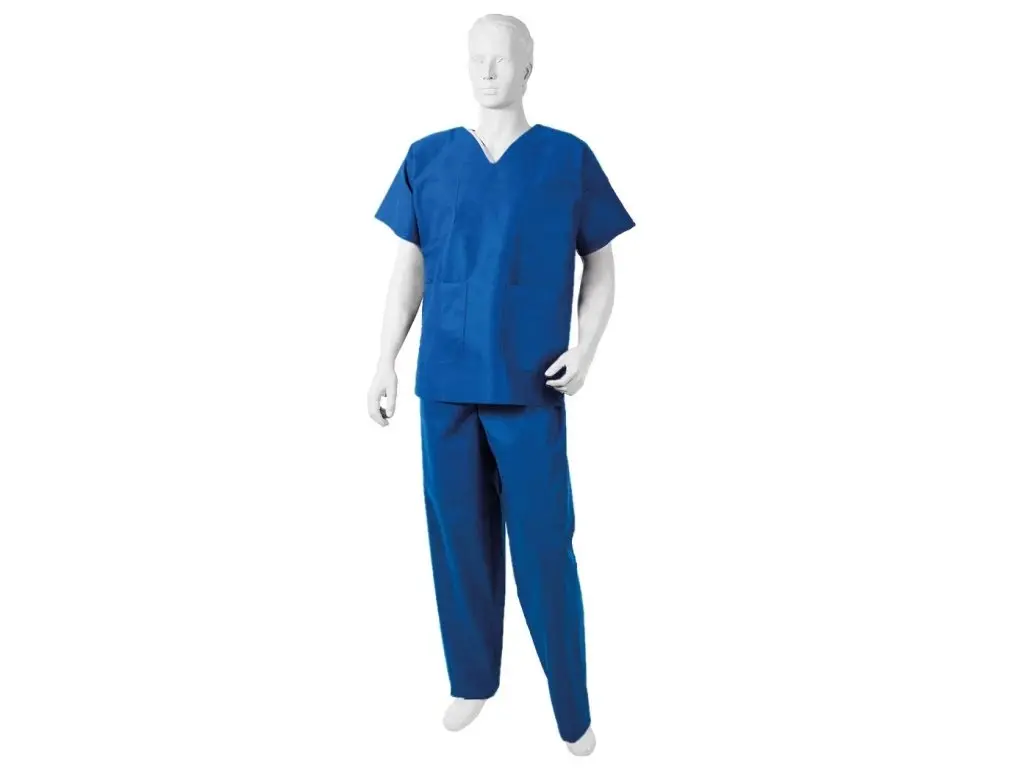 Beskyttelseskittel, SMMS, str. M, Blå, Mercator Medical.webp